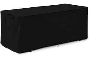 PENLIMLY Copertura Panca Contenitore Impermeabile, Coperture Protettive Cassapanca Contenitore da Esterno, Anti-UV 210D Oxford Copertura Baule da Esterno per Scatole Esterno e Scatole di Immagazzinaggio