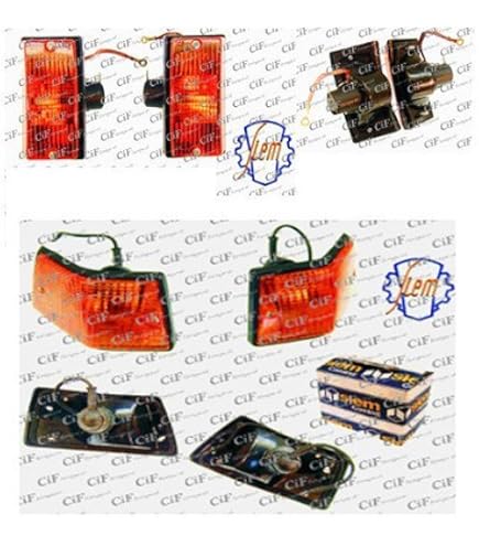 Kit Frecce Anteriori Arancioni Per Vespa PX, Arcobaleno E LML Star - Coppia Di Fanalini - Foto 5