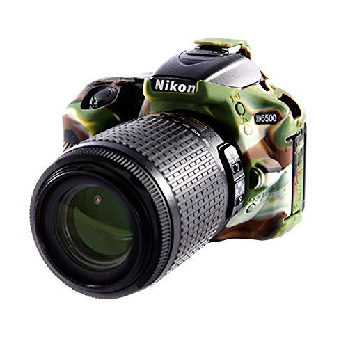 Bilora-Coque de Protection en Silicone pour Nikon D5500-Camouflage