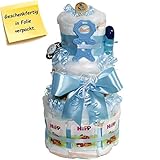 Windeltorte ' Beissmännchen ' in vier Farben Girl, Boy,...