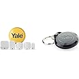 Yale IA-320 Sync Smart Home Alarm, White & AC-KF Sync Alarm Key Fob- Sync Smart Home Alarm - 200 m range - Works with Alexa, The Google Assistant - Philips Hue