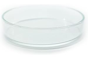 GENERISCH Futterschale aus Glas 75x16mm !6 Größen! für Aquarium & Terrarium > Garnelen, Schnecken, Welse... | Echtglas Futter Schale zum geziehlten füttern | KEIN Acryl/Plastik sondern Laborglas!