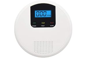 Gikaida Carbon Monoxide Detector with EN50291, Portable Co Detector Battery Operated with LCD Display (C622)