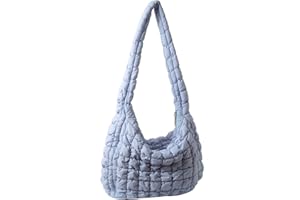 ARVALOLET Sacs à bandoulière matelassés pour femme, sac besace de grande capacité pour femme, sac à bandoulière matelassé avec fermeture éclair, sac fourre-tout à bandoulière, sac à main de travail,