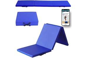 MOZURU - Colchoneta Plegable Multifuncional para Yoga, Gimnasia y Fitness | 180x60x5cm | Antideslizante, Fácil de Limpiar | Espuma de 5 Capas, Absorción de Impacto