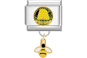 Quiges Fashion Jewels Italian Charms 9mm Bee