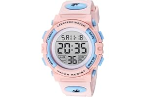 aswan watch Digitaluhr Kinder Mädchen Jungen mit Wecker,Stoppuhr,LED Licht,Datum-Sport Armbanduhr mit Silikonarmband-S/M