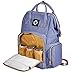 Produktbild Chigant Mama Rucksack Wasserdicht Baby Wickelrucksack Multifunktional Wickeltasche Babytasche Kein Formaldehyd Reiserucksack mit 2 Kinderwagen-haken und USB-Ladeschnittstelle für Unterwegs