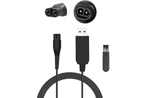 AZLANWAY Cavo di ricarica USB 4.3V per Philips OneBlade QP2520 QP2570 QP2620 MG3730 MG3720 MG5720 BT3208 BT3206 A00390 Shaver caricatore alimentazione cavo per Philips Norelco Trimmer elettrico