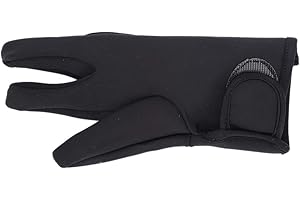 ZJchao Friseurhandschuh, 3 Finger Schutzhandschuhe Friseurhandschuh Fingerhandschuh für Lockenstab Friseursalon Styling-Tools Isolierhandschuhe für den Salon zu Hause(schwarz)