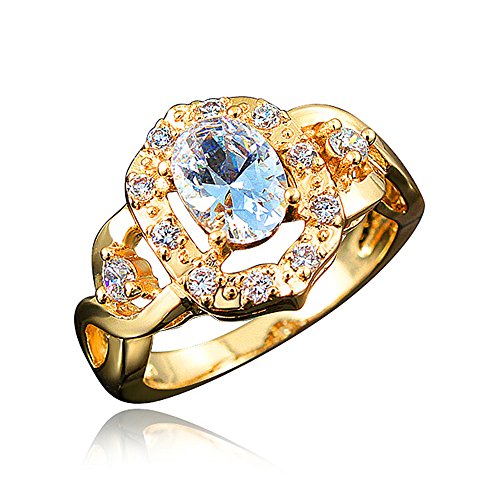 Preisvergleich Produktbild AmberMa Damen - Basismetall, vergoldet mit 18 kt