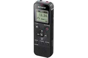 Sony ICD-PX470 Digital Wide-Stereo MP3 Voice Recorder with S-Microphone, Built-In USB, 4 GB Memory, SD Memory Slot and 55 Hours Recording