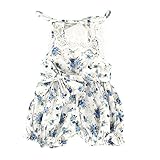 Puseky Newborn Baby Girls Floral Lace Romper Jumpsuit Bodysuit Clothes Outfits