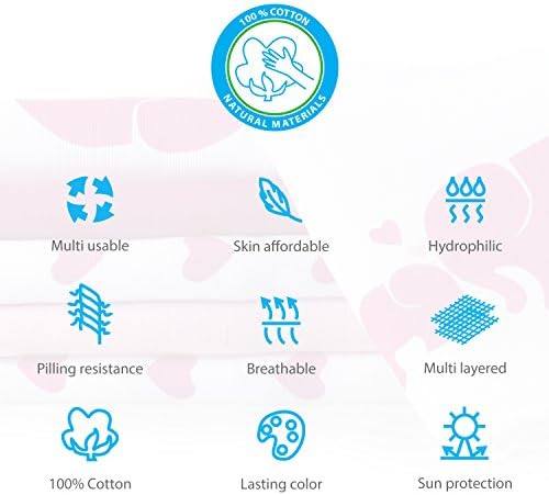 Makian Mauz/6 Muslin Squares Multi-Coloured