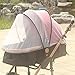 Produktbild Queta Erhöhen die Baby Auto Full Verschlüsselung Insekten Moskitonetz Baby Kinderwagen Moskitonetz Rattan Baby Carriage Mosquito Net (Black Side)