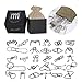 Produktbild iVansa 30 Stück Metallpuzzle Knobelspiele aus MetallMetall Knobelei IQ-Spiele Set - IQ Test 3D Brainteaser Puzzle Metallpuzzle Geschenke für Kinder Teenager Erwachsene Weihnachten Geschenk