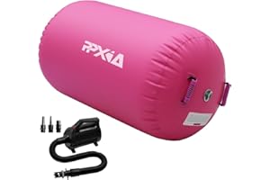 PPXIA Airspot Air Track Matte – Air Roll Air Barrel ginnastica, tappetino da ginnastica con borsa e pompa, tappetino da allenamento per casa, taekwondo, yoga, palestra, fitness