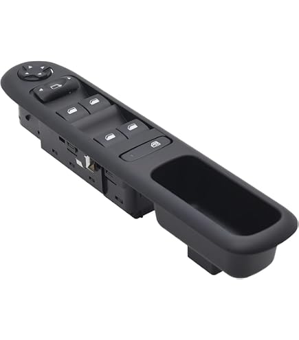 Bouton De Lève-vitre Pour Peugeot 407 / Break SW - Référence 6554ER - Noir - Neuf Sous Emballage