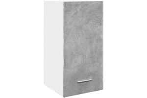 vidaXL Mobile Pensile “Lyon” Grigio Cemento 30x31x60 cm