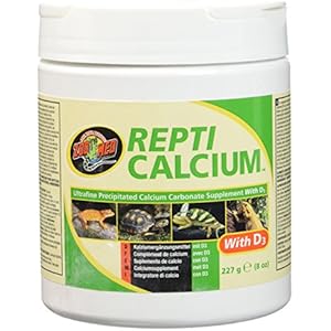 Zoo Med A34-8E Repti Calcium mit D3, 227 g, Vitaminpulver mit Kalzium für Reptilien