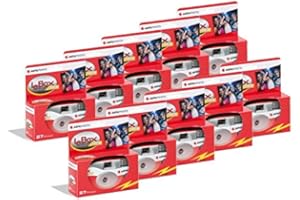 Agfa ag601020 – 10 AgfaPhoto LeBox 400 Lot de 10 appareils Photo jetables avec Flash