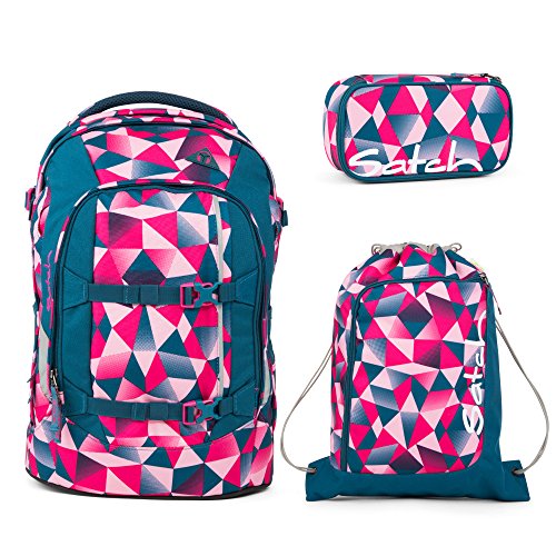 Preisvergleich Produktbild Satch PACK Pink Crush 3er Set Schulrucksack + Schlamperbox + Sportbeutel