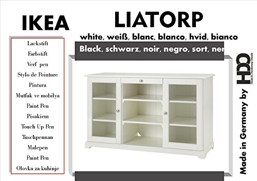 TOUCH UP Paint PEN for IKEA LIATORP white, weiß, blanc - 2