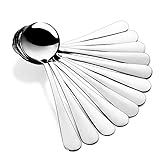 Material: estas cucharas grandes están hechas de acero inoxidable de alta calidad, aptas para lavavajillas.