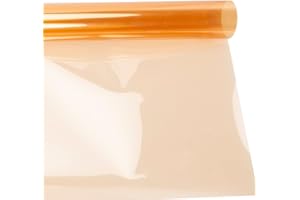 PYXEL STUDIO Filtri Colorati Trasparenti Gelatine Fotografiche Filtri Colorati per Faretti Led Filtri per Correzione Colore Gelatine 1/4 Arancione CTO 50x40 cm