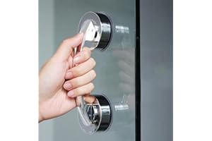 KAFENDA Grandi Maniglie per Porte e Finestre in Vetro, Porte Scorrevoli per Bagno, Ventose, Maniglioni per Doccia, Armadi, Maniglie Antitraccia, Maniglie Assorbenti Non Porose