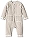 Bellybutton Kids Unisex Baby 1572862 Crew Neck Long Sleeve Footies, Brown (dune Melange Brown 8884), 0-3 Months (Manufacturer size: 62)