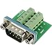 Produktbild D-SUB Stecker 90 ° Polzahl: 9 Schrauben Components DSUB09M-10TB-2 1 St.