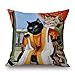 Produktbild Slimmingpiggy Pillow Shams Of Cat,for Bf,christmas,wife,drawing Room,teens Boys,bar 16 X 16 Inches / 40 By 40 Cm(each Side)