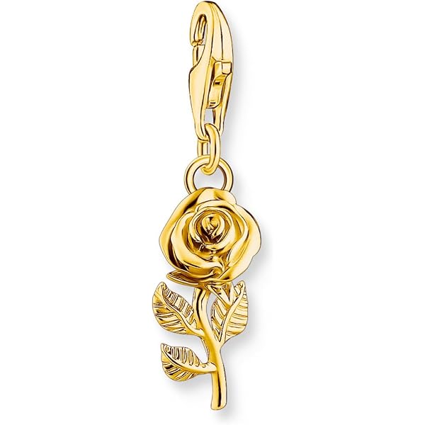 THOMAS SABO Collana con ciondolo a forma di rosa rossa KE2219-664-10 in argento sterling 925, misura unica, Argento sterling, Nessuna pietra preziosa