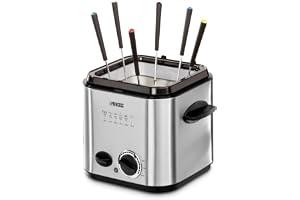 Princess 182611 minifritös med fondue – snabb uppvärmning – luktfilter – 1,2 liter innehåll