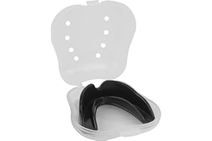 Feedo Mouthguards for Sports Gum Shield Kids Professional Mouth Guard Boxing Jaw Protection Slim Fit with Case Rugby Martial Arts Judo Karate Muay Thai Hockey Sport Mouthguard Adults Men, Black