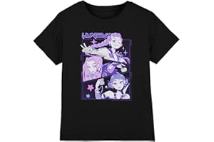 Kpop Demon Hunters Unisex Kids K-pop Demon Hunters - Anime Huntrix Huntr/X Kids T Shirt, Black T-Shirt (Pack of 1)