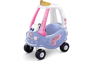 little tikes 173165E3 Fairy Cozy Coupe Car-Ride-On with Real Working Horn, Clicking Ignition Switch, and Fuel Cap-Ages 18 Months to 5 Years, Purple,‎Height(cm): 84, Width(cm): 72, Depth(cm): 44