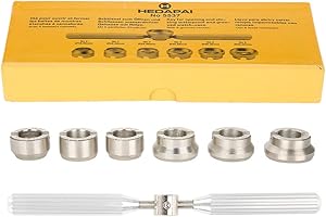 VGEBY VGBEY Reloj Abierto, Herramienta de reparación de Reloj del abrelatas de la batería del removedor de la Caja del Reloj de Acero con 6 Dados Ideal para Tudor