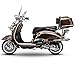 Price comparison product image Retro Cruiser Easy Chrome Scooter 125 CCM Mocha Moped Scooter Easycruiser Moped Scooter Brown