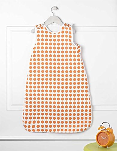 LullaBaby Linens® Newborn 0-6 Months Baby Soft Sleep Bag 2.5 Tog Owl and Pussy Cat Orange Blue Design