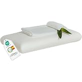 MOMMY CONFORT Memory Foam Pillow, 70 x 35 cm, Made in Spain. Inner Cover with Washable Outer Cover with Zip. Ergonomic Thermo