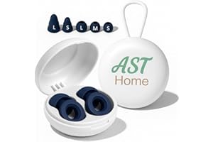 GENERICO AST HOME Tappi Orecchie Dormire, Silicone + Memory Foam Riutilizzabili, Antirumore fino a -33dB, Ultra Morbidi, Lavabili, per il Sonno, Lavoro, Studio, Viaggio, Nuoto, Moto, Eco-Sostenibili