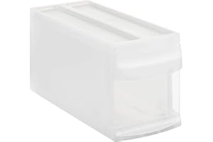 Rotho Systemix Schubladenbox 1 Schub, Kunststoff (PP) BPA-frei, transparent, S (39.5 x 17.0 x 20.3 cm)