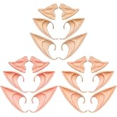 Aomig Elf Ears 9 Pairs Adult Soft Latex Cosplay | Elf Ears Latex, Anime Props, Wings Fairy, Elves Cosplay Halloween Carnival