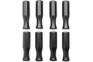 Micvtve Accessori per attrezzi da calcio balilla, manopole ottagonali in plastica per piedini standard (8 pezzi)