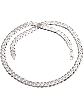 6mm Panzerkette, Silberkette - Länge wählbar 40-100cm - echt 925 Silber