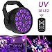 Produktbild UV-Schwarzlicht, LED-Leuchtmittel, 7 Modi, Par Light 18 x 3 W LED Lampe DMX 512 DJ-Strahler, Sound aktiviert, Mini-Projektor mit IR-Fernbedienung für Partys, KTV, Show, Bar, Club, Dsico-Beleuchtung Uv