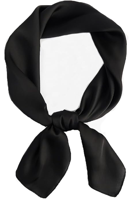 Écharpe En Satin Fleurie 70x70 Cm - Bandana Soie Pour Cheveux, Sac à Main, Décoration