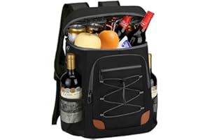 Stillithou Cooler Backpack LeakProof Insulated for Men Women - 36 Can Capacity Cool Bag Rucksack for Camping, Picnic, Hiking (Black, Medium)